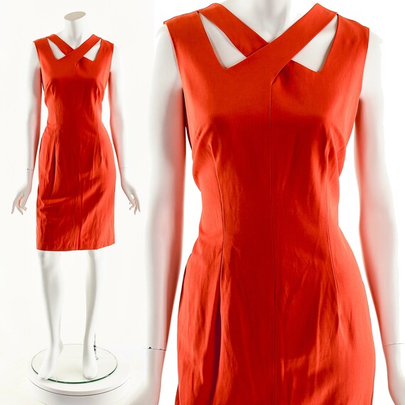 Coral Harness Dress,Criss Cross Dress,Harness Nec… - image 10