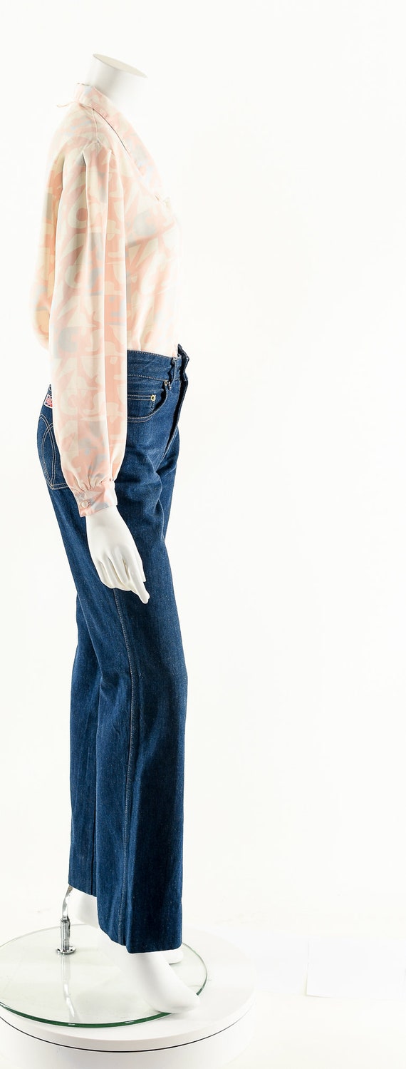 Abstract Novelty Blouse,Peter Pan Blouse,Baby Pin… - image 5