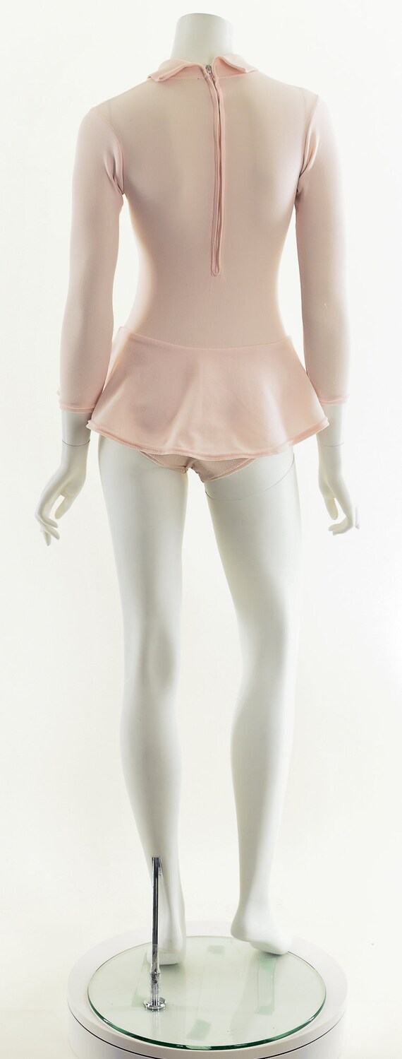 Baby Pink Bodysuit,70s Turtleneck Bodysuit,Vintag… - image 7