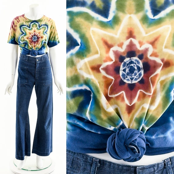 vortex tie dye tee, vintage tie dye, vintage tie … - image 1