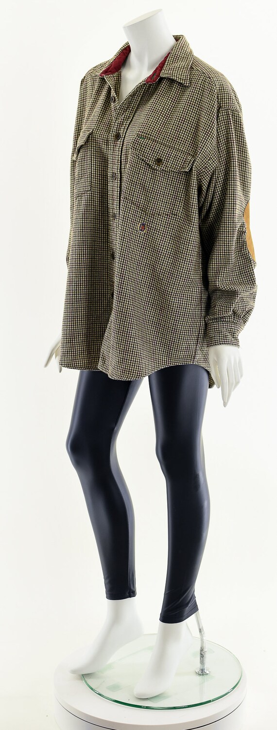 Tommy Hilfiger wool houndstooth button up - image 10