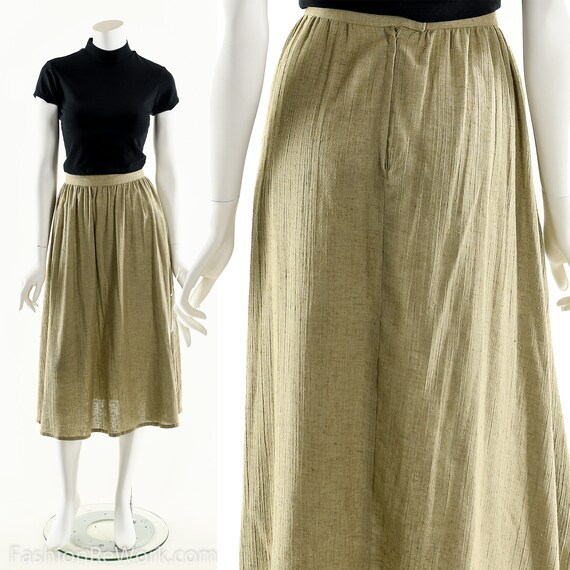 MINIMALIST Gauze Skirt, Beige India Gauze Skirt, … - image 9