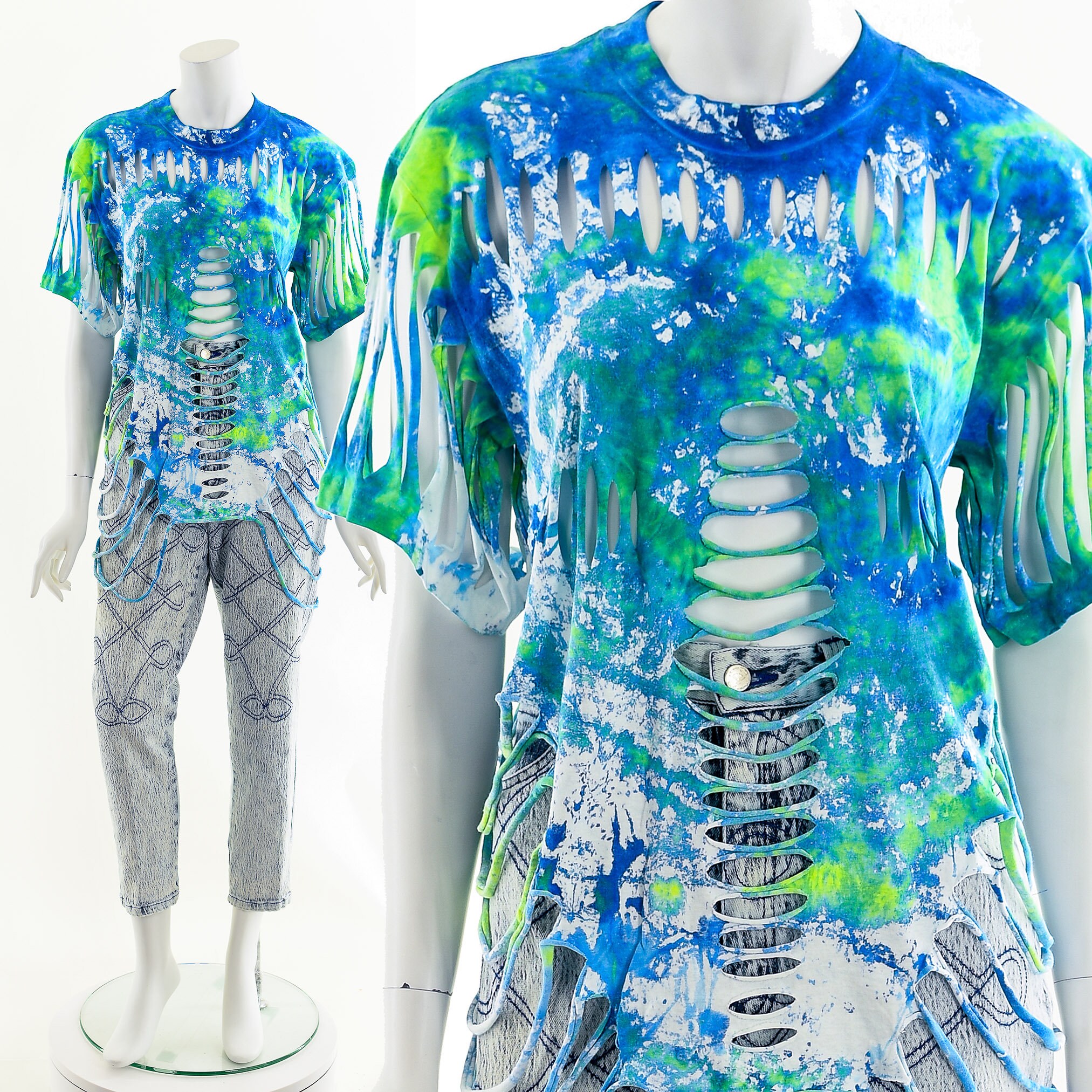 80s Rock Band Shirtslashed Airbrushed 