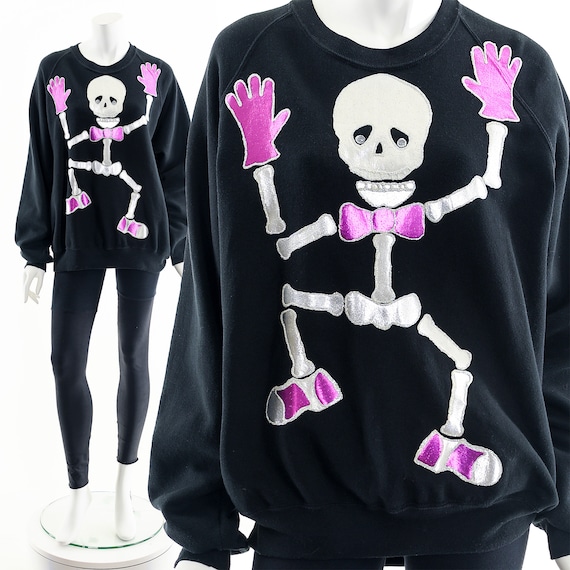 Halloween Skeleton Sweatshirt,Dancing Skeleton Swe