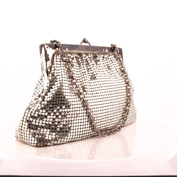 Whiting and Davis Silver Mesh Handbag - image 8