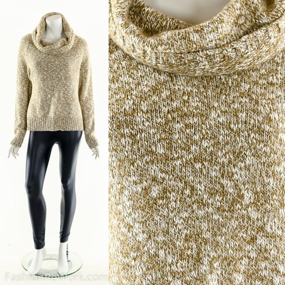 Cozy Soft Turtleneck,Heather Brown Sweater,Vintag… - image 9