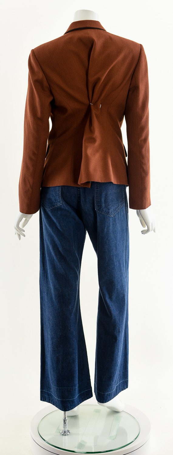 Copper Piped Blazer Suit Jacket - image 7