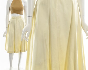 Creamy Off-White A-line Skirt