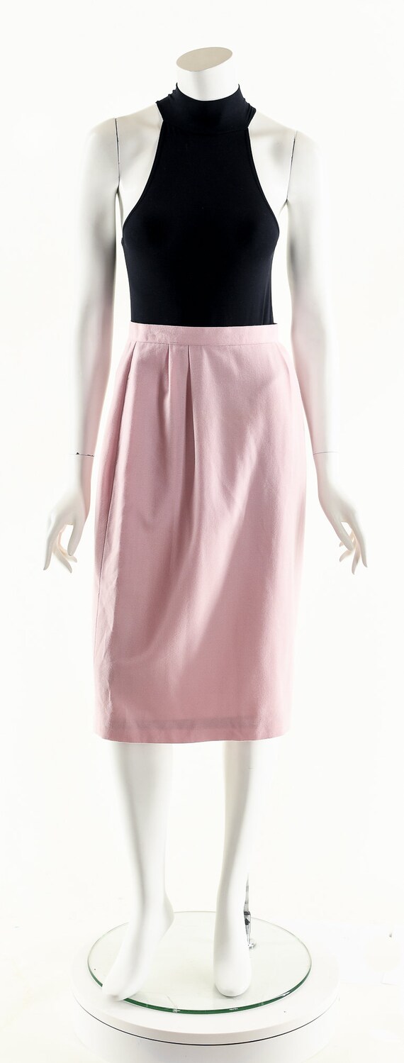 Baby Pink Skirt,High Waist Skirt,Vintage Pencil S… - image 4