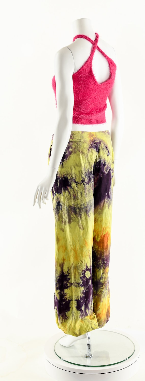 Rainbow Tie Dye Pants,Vibrant Tie Dye Jogger Pant… - image 8