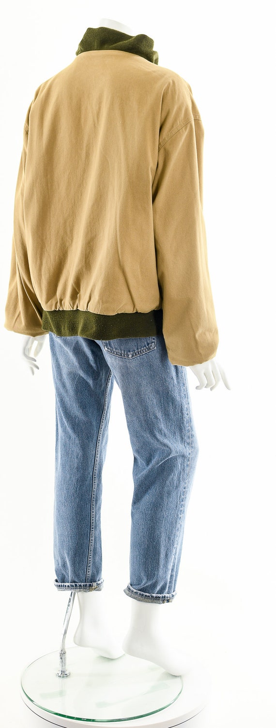 tan bomber jacket, wool jacket, reversible jacket… - image 6