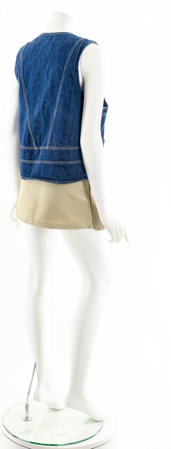 Western Denim Snap Vest - image 6