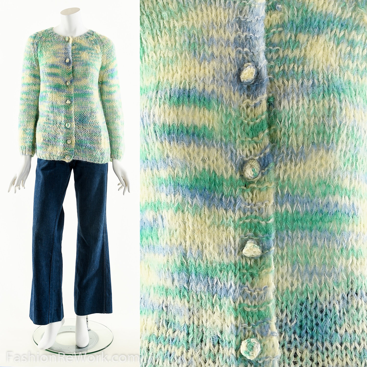 60s Italian Mohair Sweater, Vintage Italian Cardigan, 60's 60s Italian Mohair Sweater, Vintage Italian Cardigan, 60's