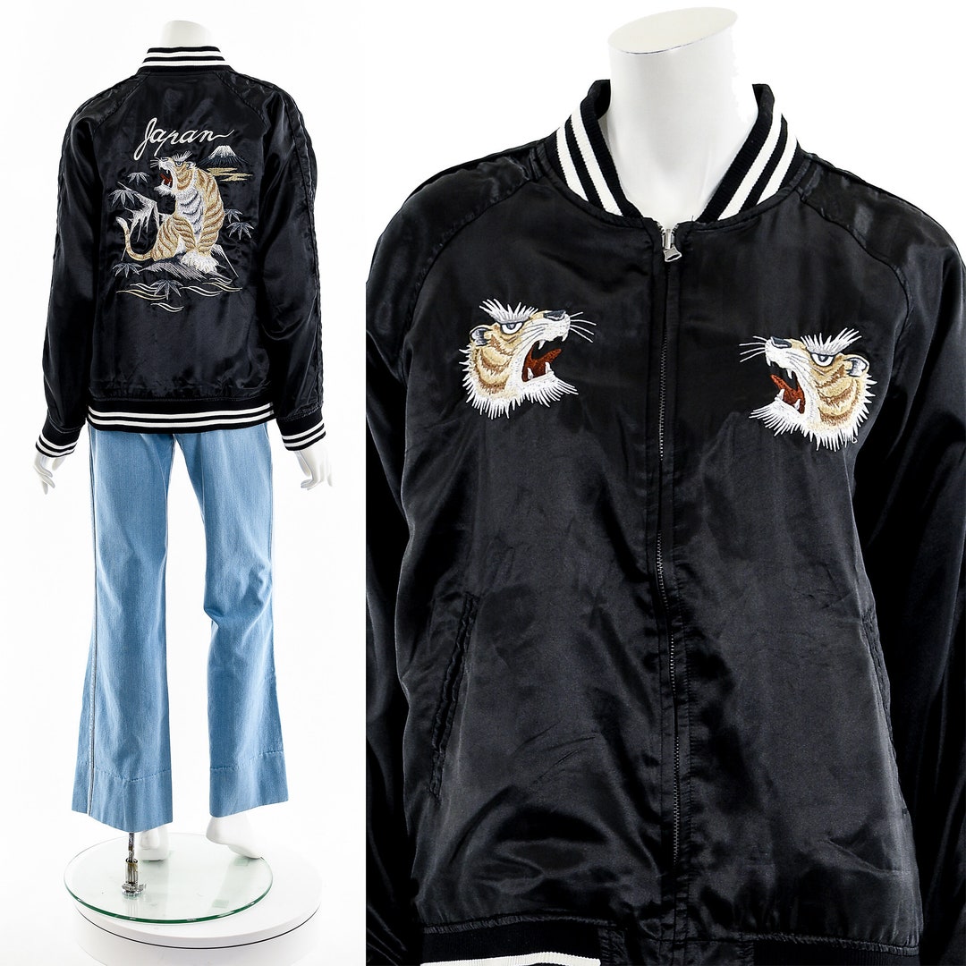 Vintage Sukajan Dragon Eagle Fighting Souvenir Jacket Xlarge