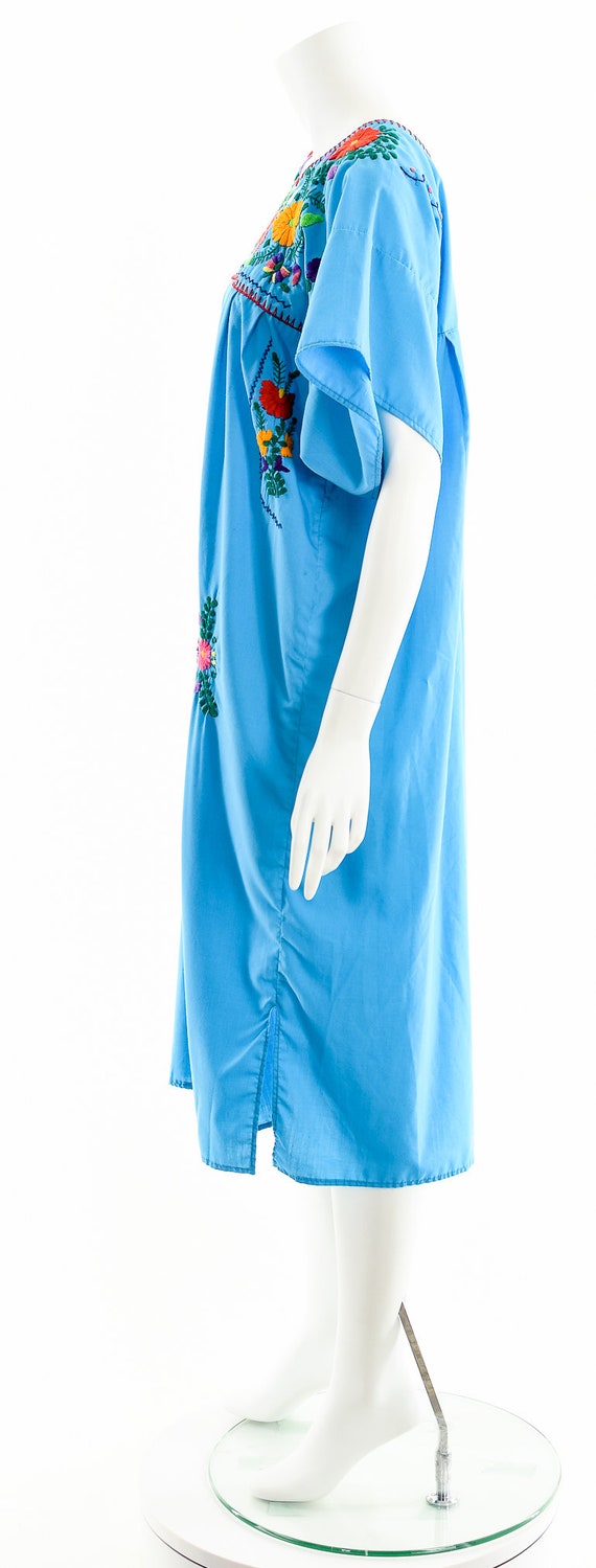 Hand Embroidered Flower and Bird Dress - image 9