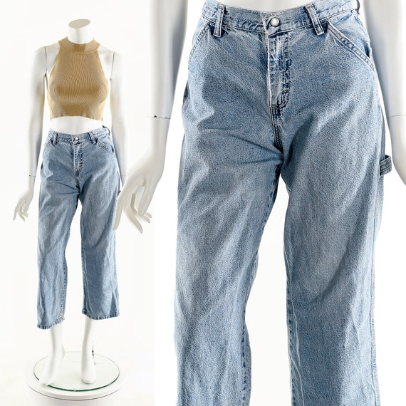 Light Wash Denim,Vintage Carpenter Jeans,Vintage B