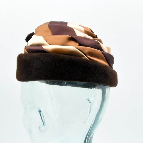 Chocolate Caramel Swirl Wrap Hat - image 4