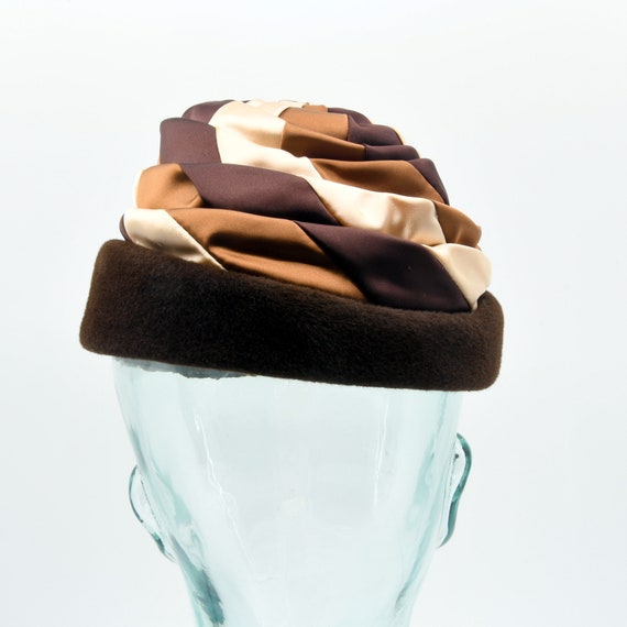 Chocolate Caramel Swirl Wrap Hat - image 5