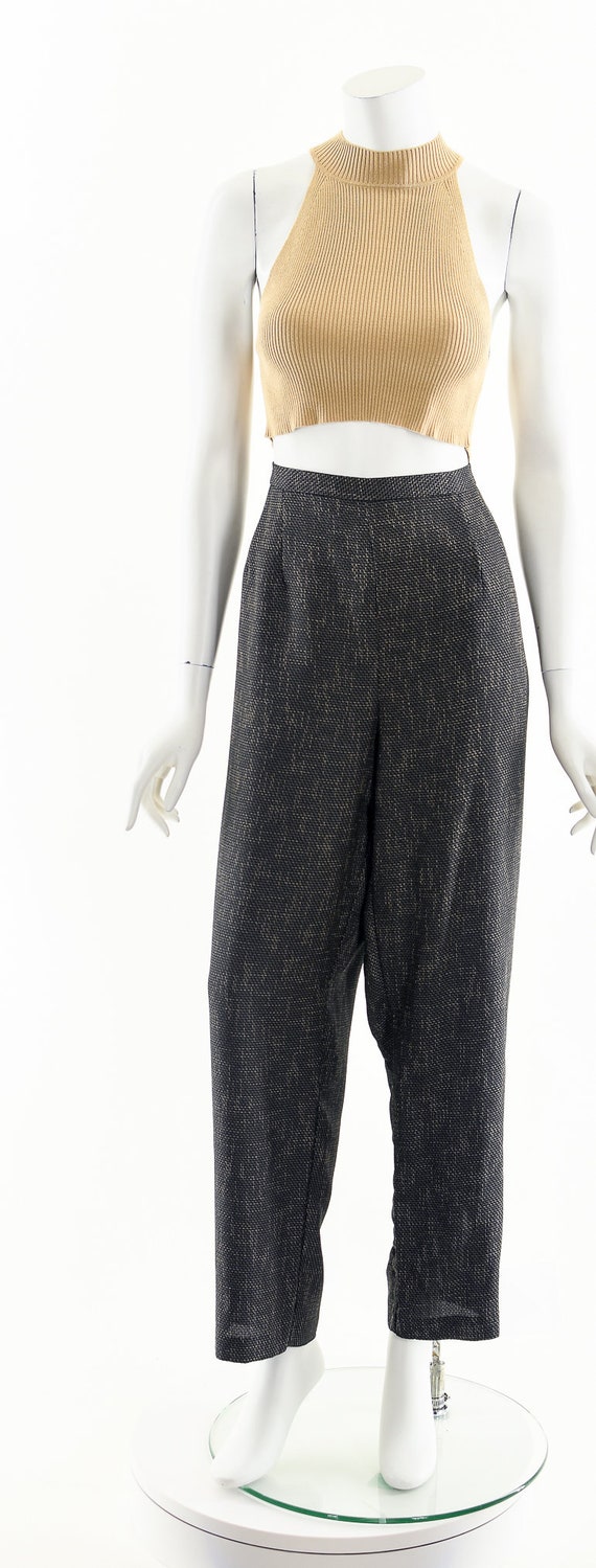 Textured Trouser Pant,High Waist Pant,Menswear In… - image 4