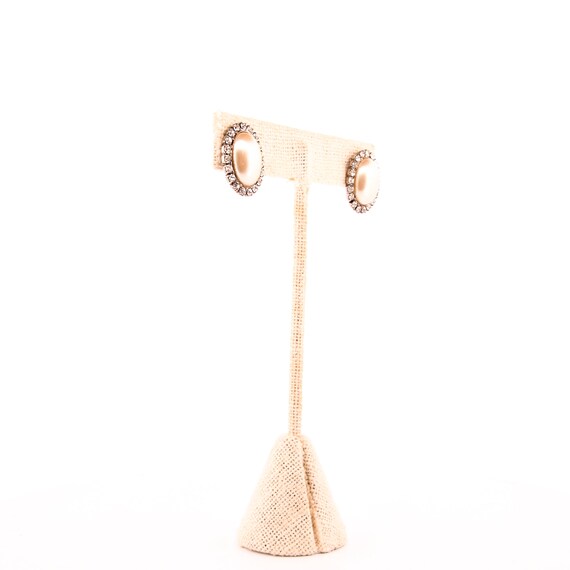Pearl + Rhinestone Statement Earrings - image 8