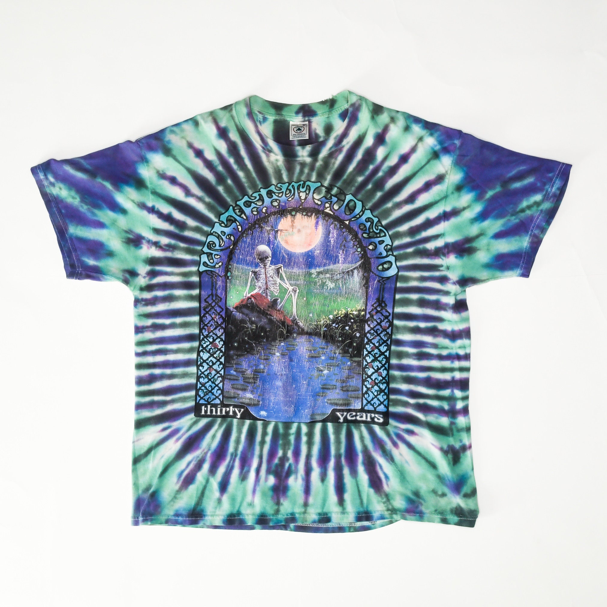 Grateful Dead 1995 Thirty Years Anniversary Tie Dye T-shirt - Etsy