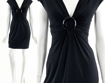 2000's Black Cocktail Dress, Y2K Sexy LBD