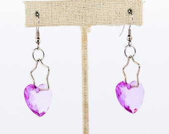 Shooting Stars and Heart Earrings