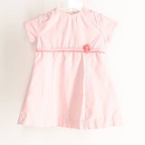 淡いピンクのベビードールガールズドレス幼児イースタードレス60年代