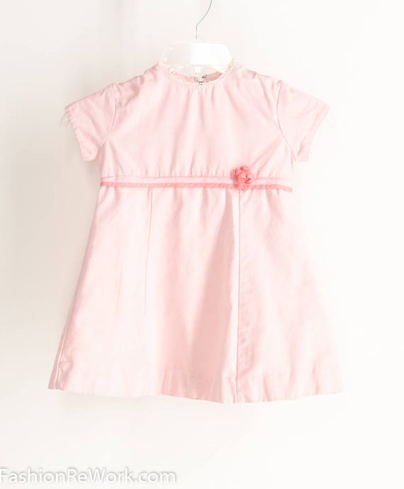 50's Pale Pink Baby Doll Girl's Dress Infant Easte