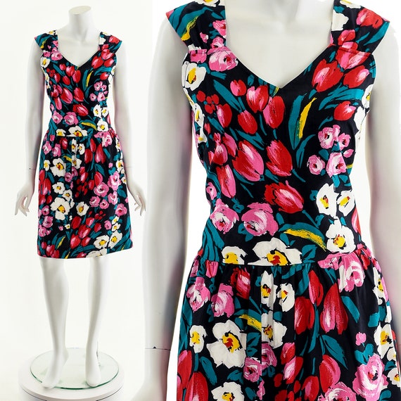 Floral Summer Cotton Dress - image 1