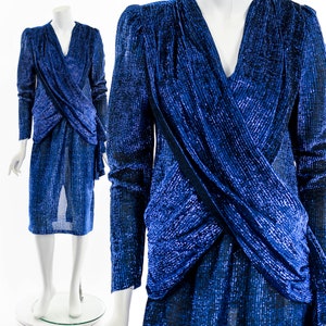 Sapphire Blue Lurex Dress