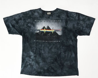 Pink Floyd "Dark Side of the Moon" Gray Tie Dye Tee