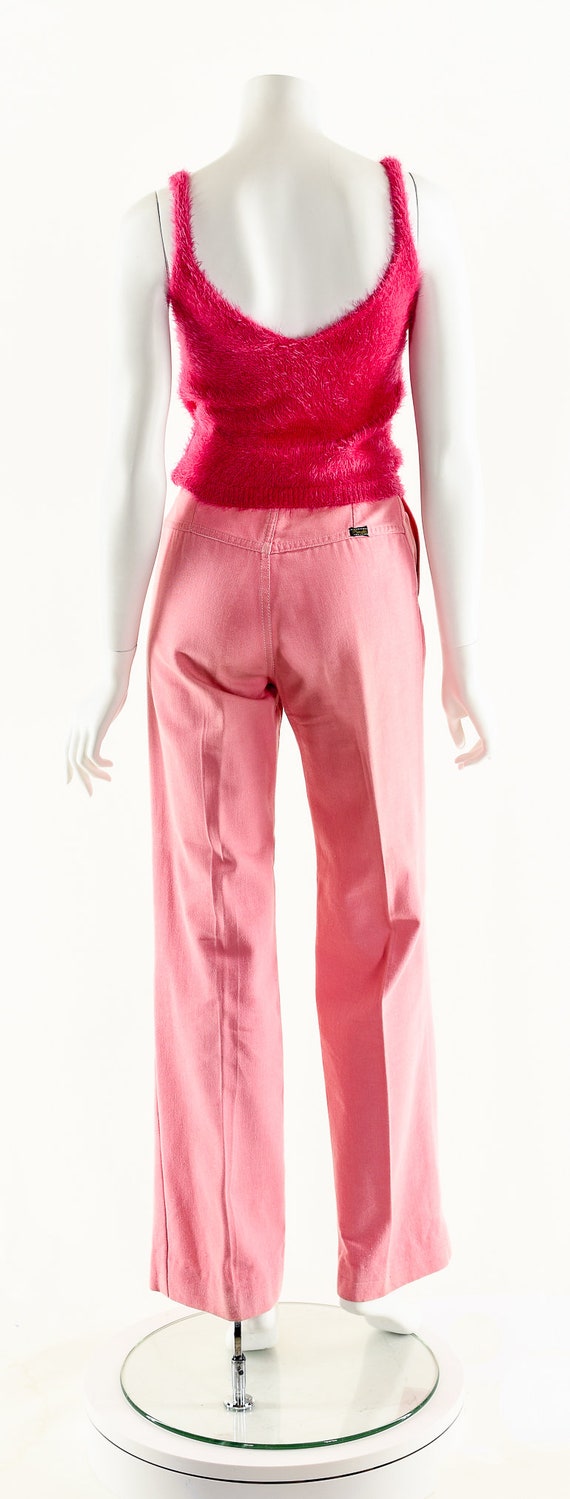 Pink Bell Bottoms,Vintage Coral Bellbottoms,70s W… - image 4