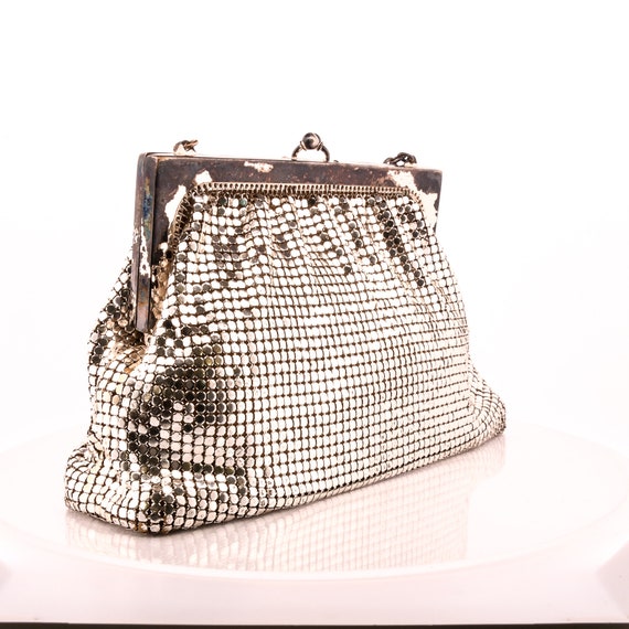 Whiting and Davis Silver Mesh Handbag - image 4