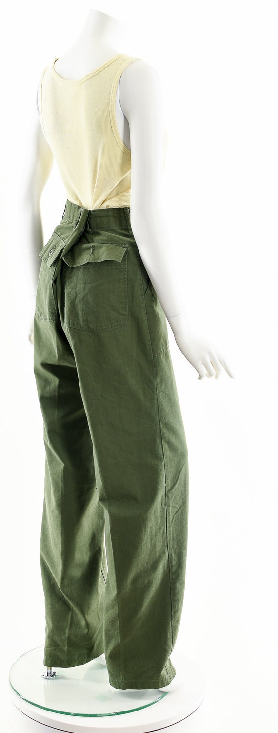 Green Army Fatigue Pants Olive Green Chino Pant M… - image 6