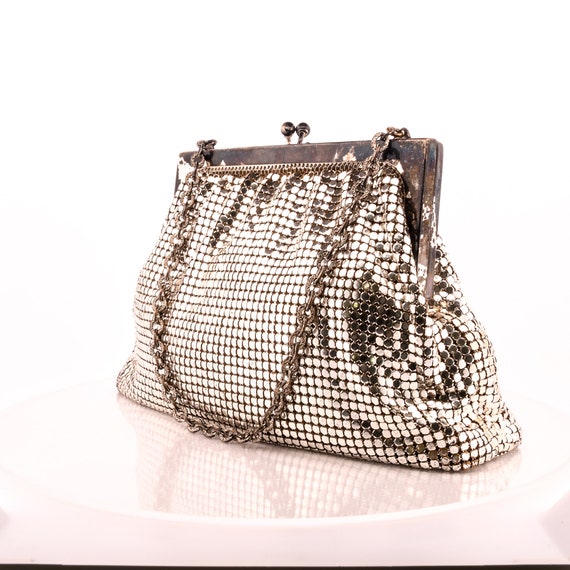 Whiting and Davis Silver Mesh Handbag - image 2