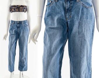 Jeans classici a gamba dritta, lavaggio medio, anni '90