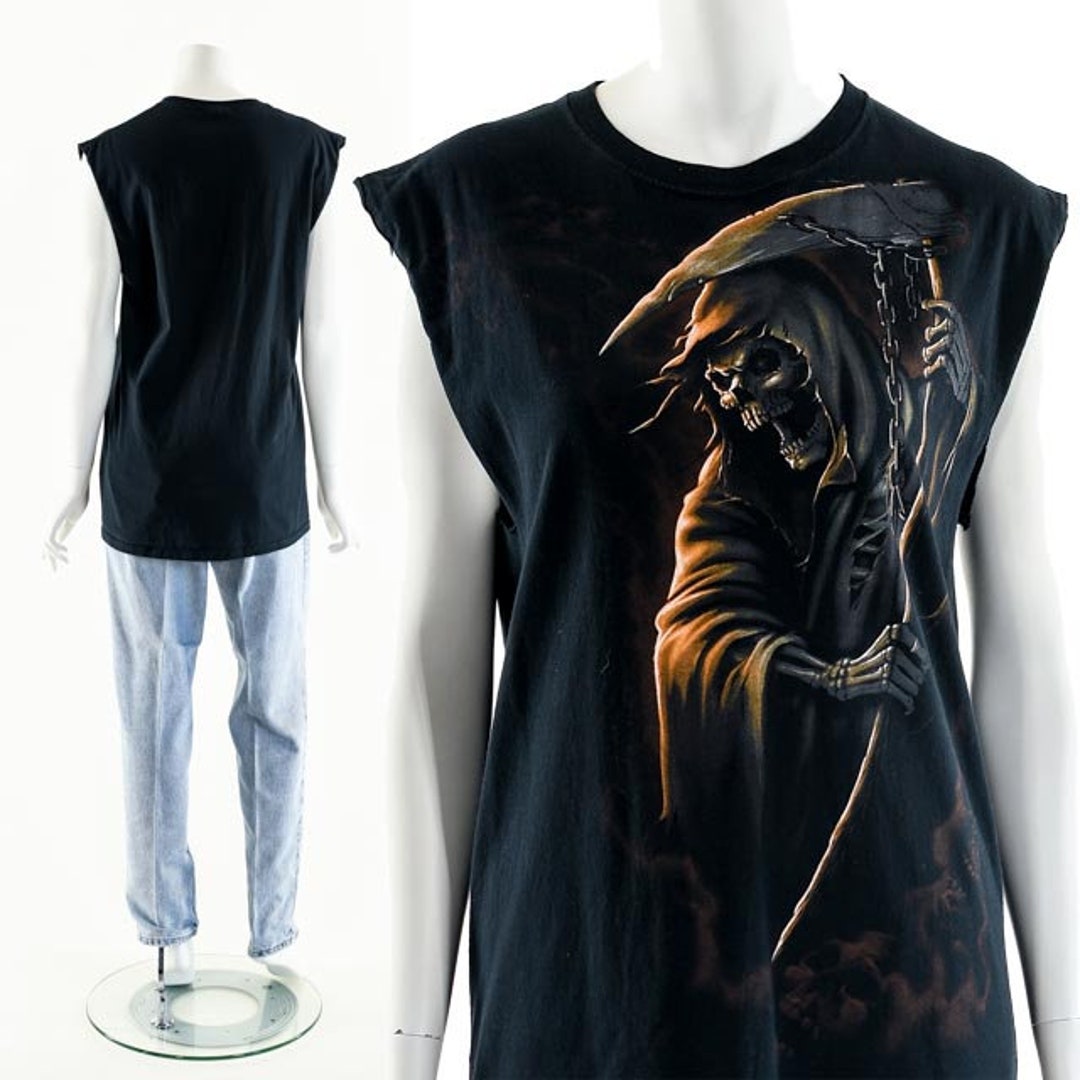 Evil Emperor Della Morte Demone Grim Reaper Diavolo Uomo Cotone - Foto 10