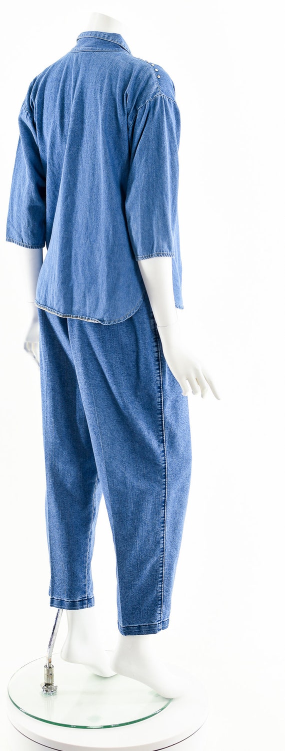 Studded Chambray Button Down 90s - image 6