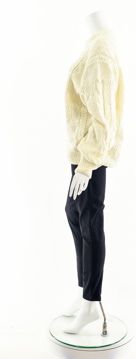 Irish Fisherman Sweater,Vintage Irish Sweater,Cab… - image 9