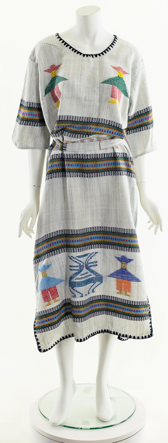 Rainbow People Bohemian Midi Dress,Handwoven Peop… - image 4