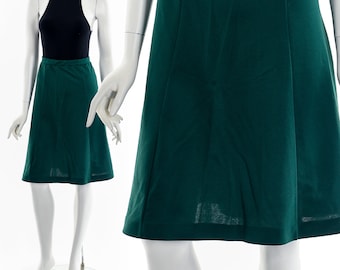 Emerald Green Knee Length Skirt