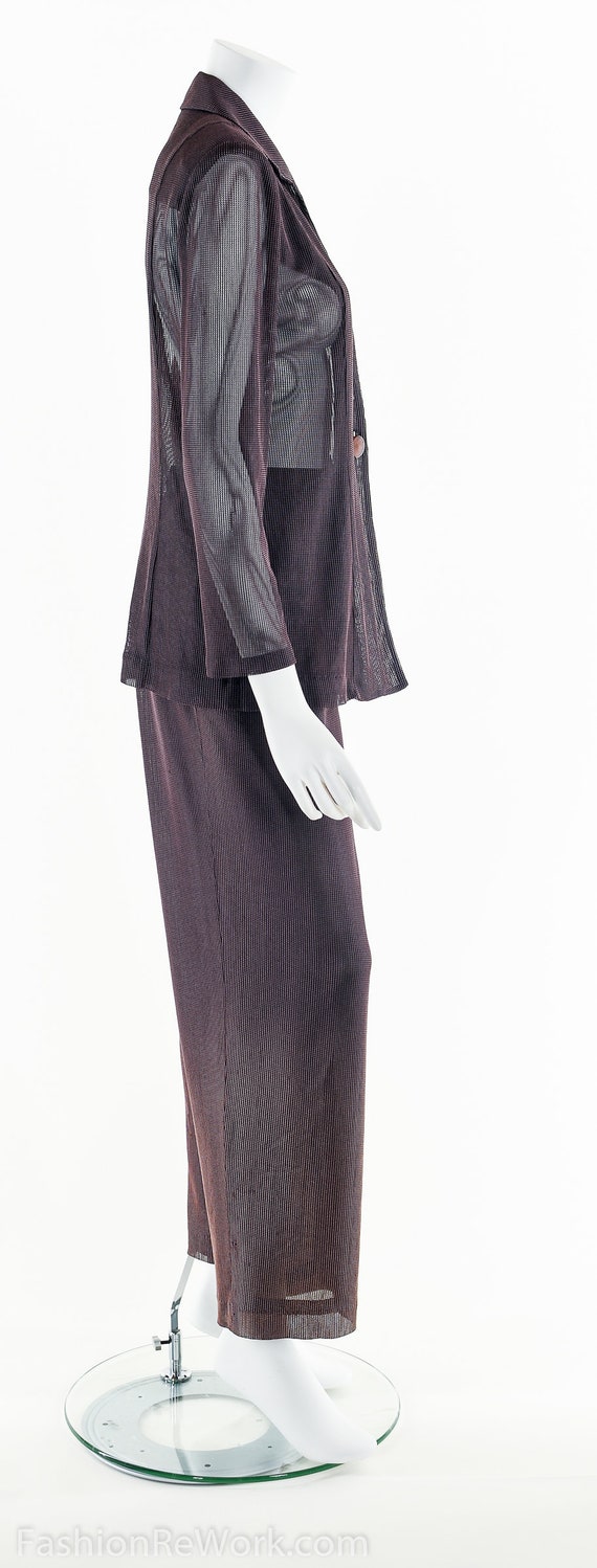 Minimalist Suit, MESH SUIT, Two Piece Suit, Auber… - image 4