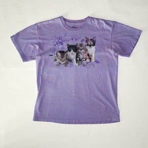 Pretty Purple Kitty Tee