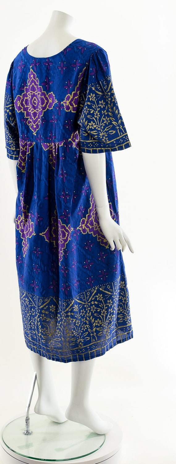 Mandala Block Print Dress,Vintage Block Print Dre… - image 6