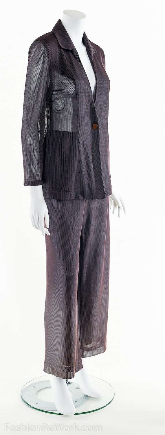 Minimalist Suit, MESH SUIT, Two Piece Suit, Auber… - image 3
