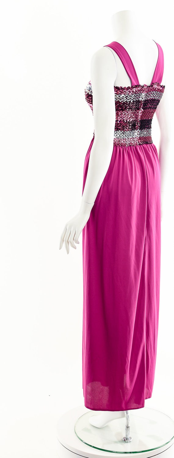 70s sequin maxi dress - image 7