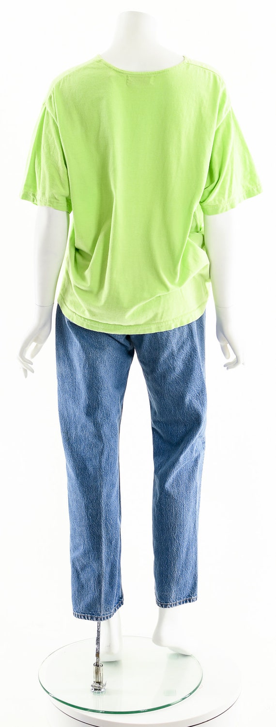 80s Lime Green Vintage T-Shirt - image 8