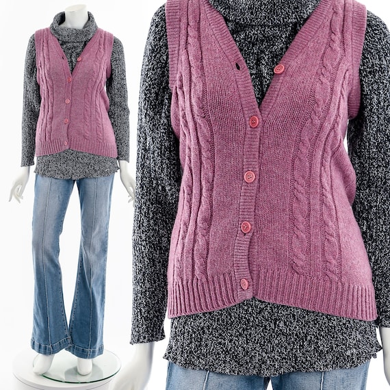 Dusty Rose Sweater Vest