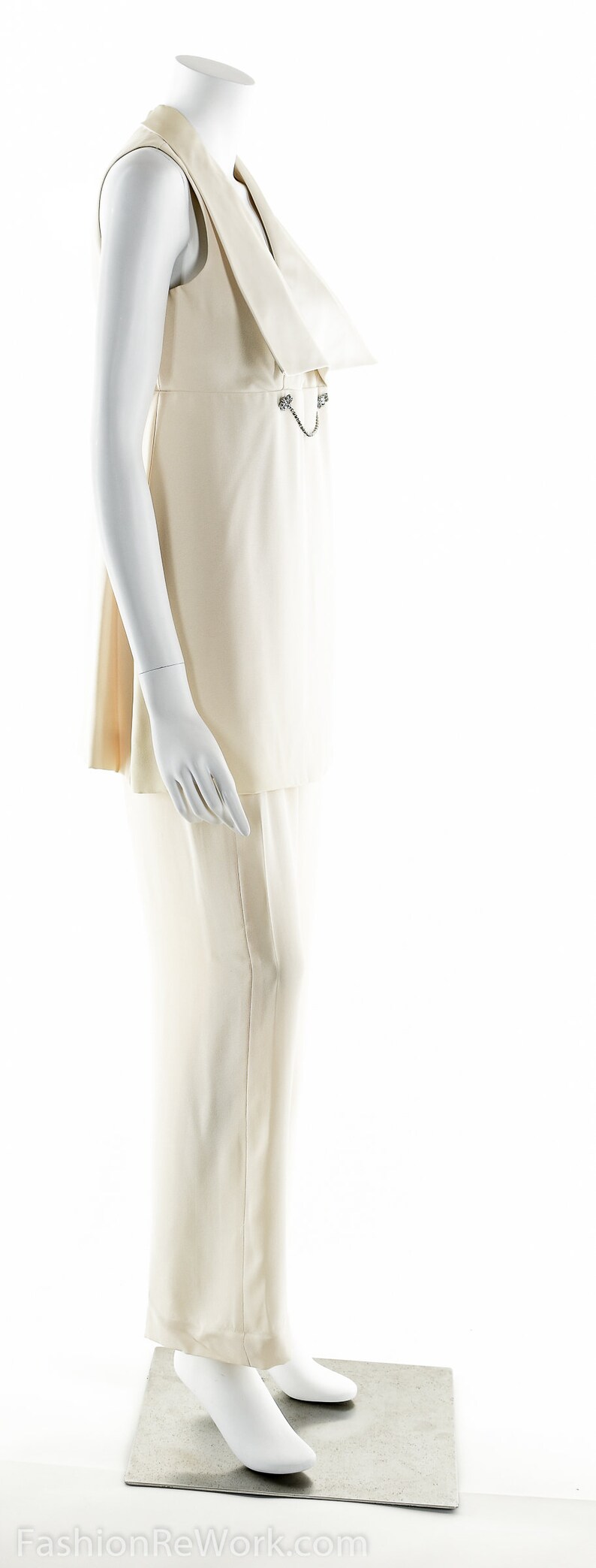 white two piece jumpsuit